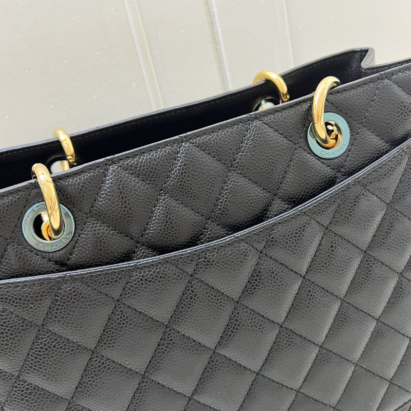 Chanel Grand Shopping Tote GST in Black Caviar and GHW