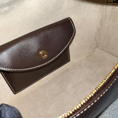 Loro Piana LP 27 Extra Bag in Dark Chocolate Licorice / Sun Gold Smooth Calfskin and GHW