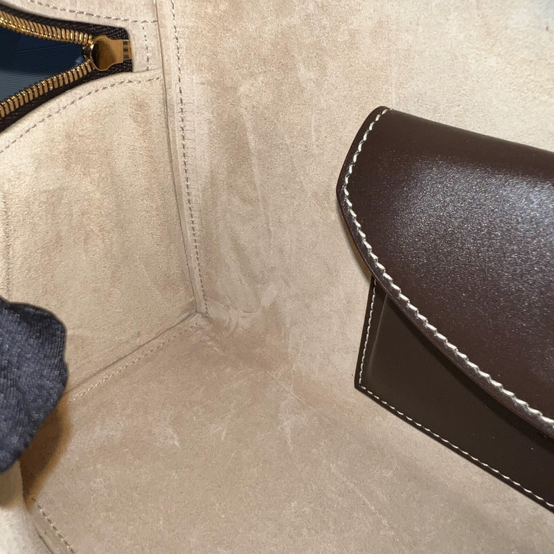 Loro Piana LP 27 Extra Bag in Dark Chocolate Licorice / Sun Gold Smooth Calfskin and GHW
