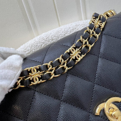 Chanel 22K Coco First Small Flap in Black Caviar and AGHW (Model: AS3633)