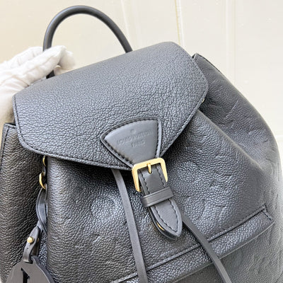 LV Montsouris Backpack in Black Empreinte Leather and GHW