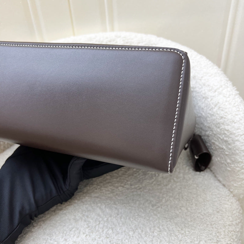 Loro Piana LP 27 Extra Bag in Dark Chocolate Licorice / Sun Gold Smooth Calfskin and GHW