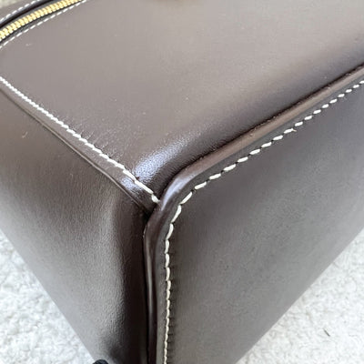 Loro Piana LP 27 Extra Bag in Dark Chocolate Licorice / Sun Gold Smooth Calfskin and GHW