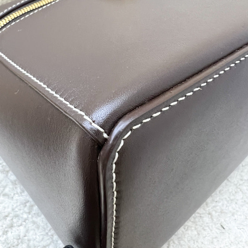 Loro Piana LP 27 Extra Bag in Dark Chocolate Licorice / Sun Gold Smooth Calfskin and GHW