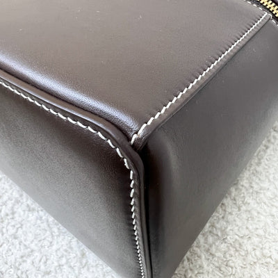 Loro Piana LP 27 Extra Bag in Dark Chocolate Licorice / Sun Gold Smooth Calfskin and GHW