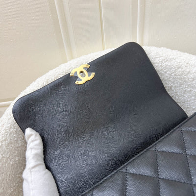 Chanel 22K Coco First Small Flap in Black Caviar and AGHW (Model: AS3633)