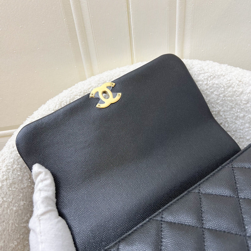 Chanel 22K Coco First Small Flap in Black Caviar and AGHW (Model: AS3633)