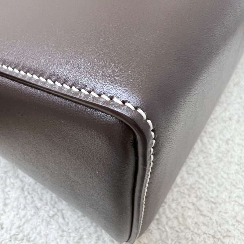 Loro Piana LP 27 Extra Bag in Dark Chocolate Licorice / Sun Gold Smooth Calfskin and GHW