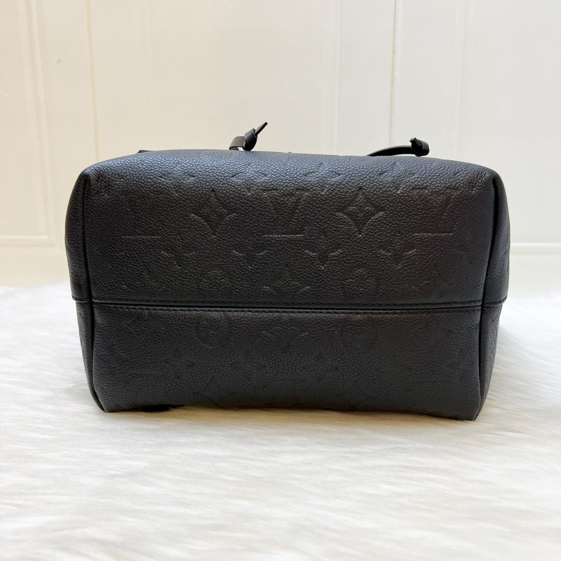 LV Montsouris Backpack in Black Empreinte Leather and GHW