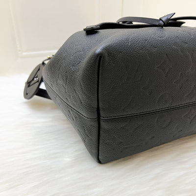 LV Montsouris Backpack in Black Empreinte Leather and GHW