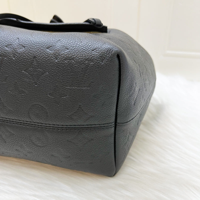LV Montsouris Backpack in Black Empreinte Leather and GHW