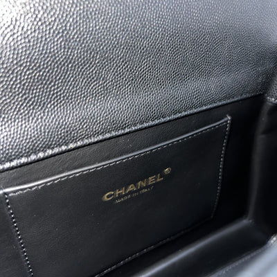 Chanel 22K Coco First Small Flap in Black Caviar and AGHW (Model: AS3633)
