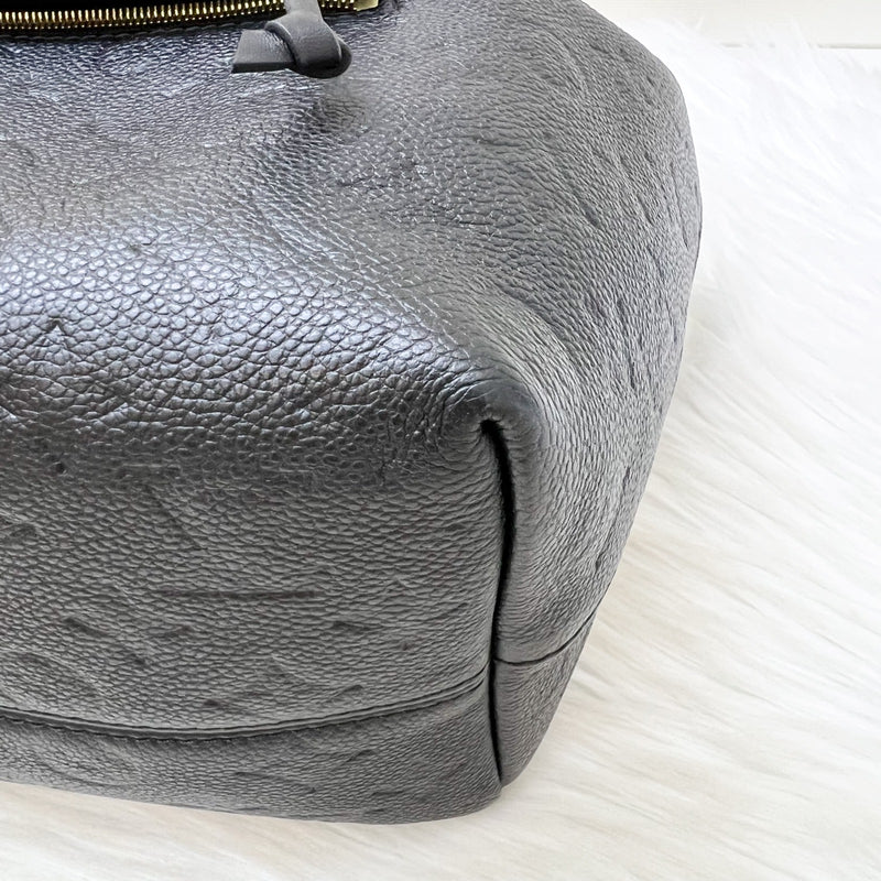 LV Montsouris Backpack in Black Empreinte Leather and GHW