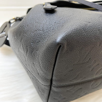 LV Montsouris Backpack in Black Empreinte Leather and GHW