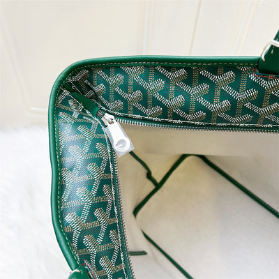 Goyard Artois MM in Green Signature Goyardine Canvas and Leather Trim