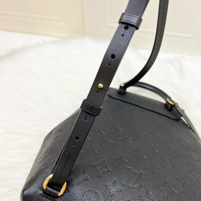 LV Montsouris Backpack in Black Empreinte Leather and GHW