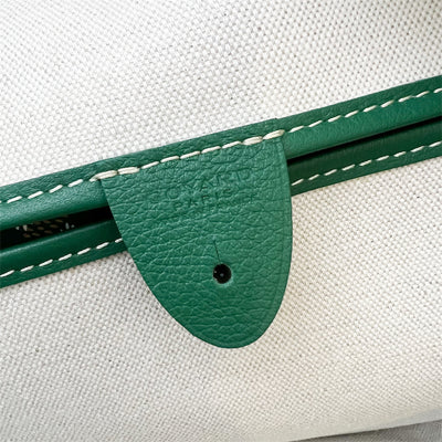 Goyard Artois MM in Green Signature Goyardine Canvas and Leather Trim