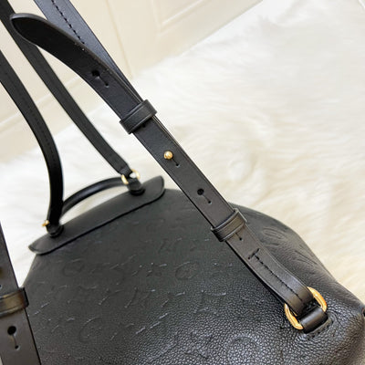 LV Montsouris Backpack in Black Empreinte Leather and GHW