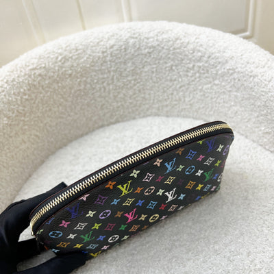 LV x Murakami Vintage Toiletry Pouch in Multicolore Noir Black Monogram Canvas and GHW (Model: M47355)