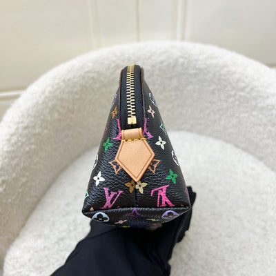 LV x Murakami Vintage Toiletry Pouch in Multicolore Noir Black Monogram Canvas and GHW (Model: M47355)