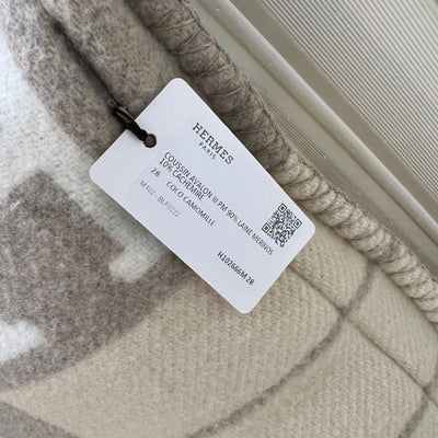 Hermes Avalon III Small Model Pillow in Coco Camomille Merinos Wool and Cashmere (1 Pair)