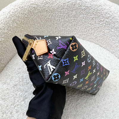 LV x Murakami Vintage Toiletry Pouch in Multicolore Noir Black Monogram Canvas and GHW (Model: M47355)