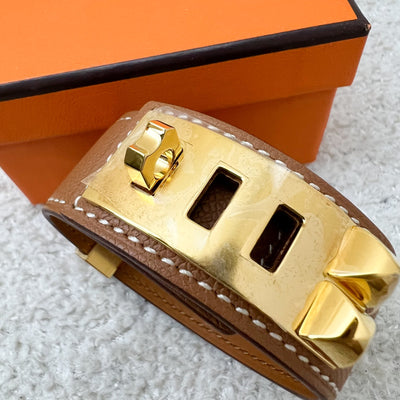 Hermes Collier de Chein CDC 24 in Gold Madame Leather and GHW size T2