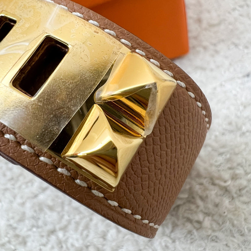 Hermes Collier de Chein CDC 24 in Gold Madame Leather and GHW size T2