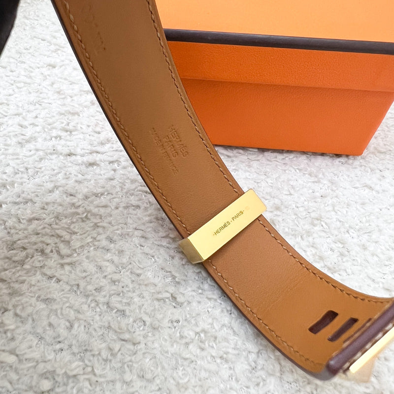 Hermes Collier de Chein CDC 24 in Gold Madame Leather and GHW size T2