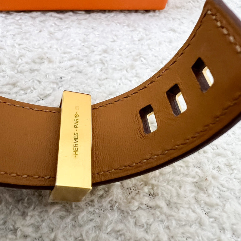 Hermes Collier de Chein CDC 24 in Gold Madame Leather and GHW size T2