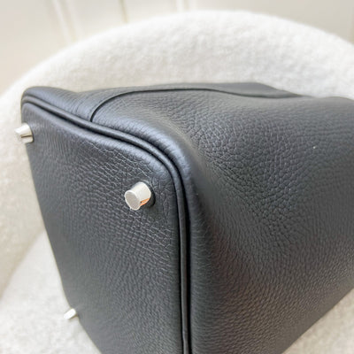 [Brand New] Hermes Picotin 18 in Black Noir Clemence Leather and PHW