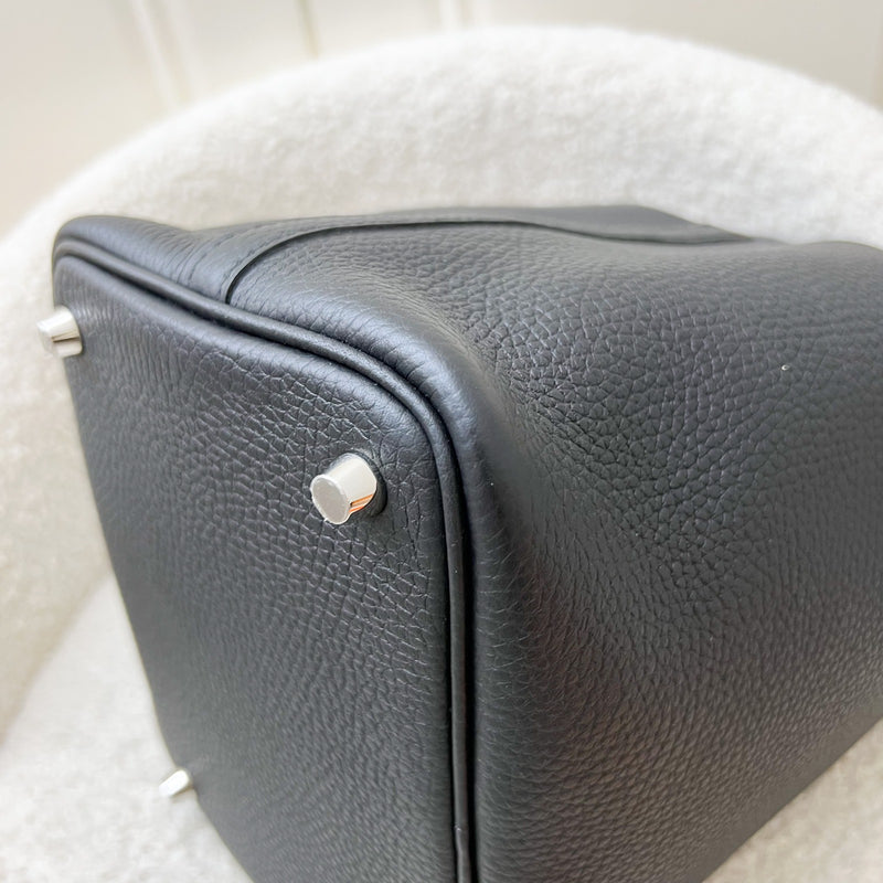 [Brand New] Hermes Picotin 18 in Black Noir Clemence Leather and PHW