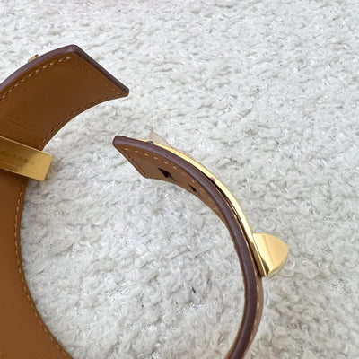 Hermes Collier de Chein CDC 24 in Gold Madame Leather and GHW size T2