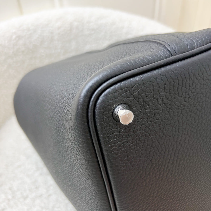 [Brand New] Hermes Picotin 18 in Black Noir Clemence Leather and PHW