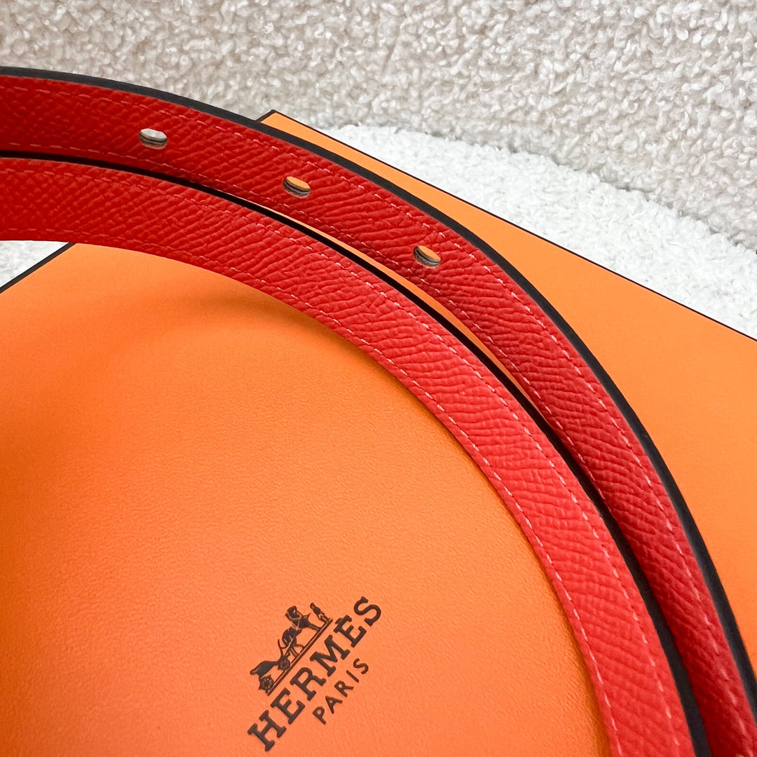 HERMES Lucky 15 reversible belt Orange Minium/Nata Size75 NWT hermesbelt_8281cf03-42f7-4ddd-  main image 4