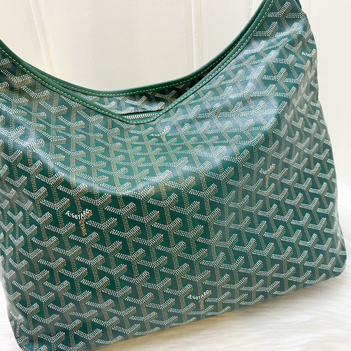 Goyard Boheme PM Hobo Bag in Green Signature Goyardine