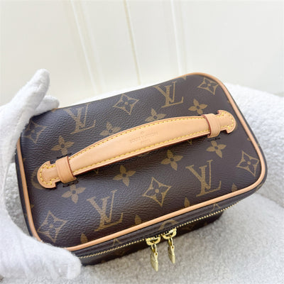 LV Nice Mini Toiletry Pouch in Monogram Canvas GHW