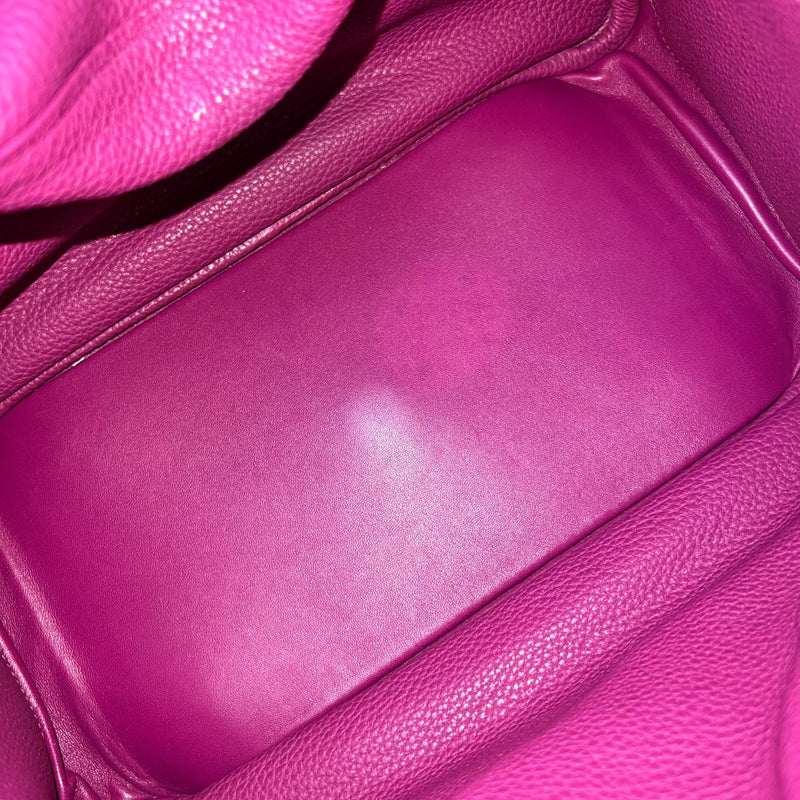 Hermes Lindy 34 in Purple Clemence Leather and PHW