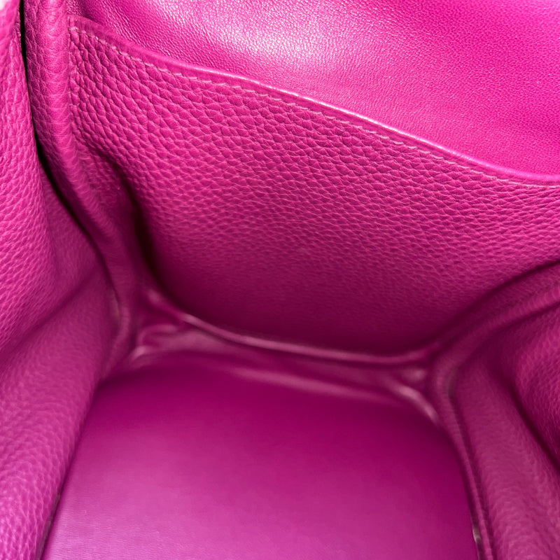 Hermes Lindy 34 in Purple Clemence Leather and PHW