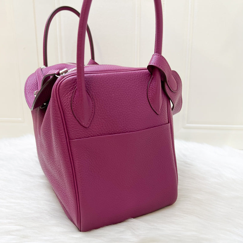 Hermes Lindy 34 in Purple Clemence Leather and PHW