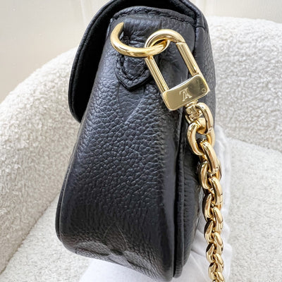 LV Ivy Wallet On Chain WOC / Mini Bag in Black Giant Monogram Empreinte Leather and GHW