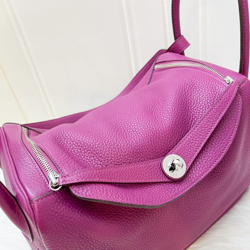 Hermes Lindy 34 in Purple Clemence Leather and PHW