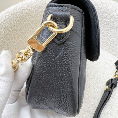 LV Ivy Wallet On Chain WOC / Mini Bag in Black Giant Monogram Empreinte Leather and GHW