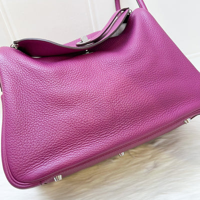Hermes Lindy 34 in Purple Clemence Leather and PHW