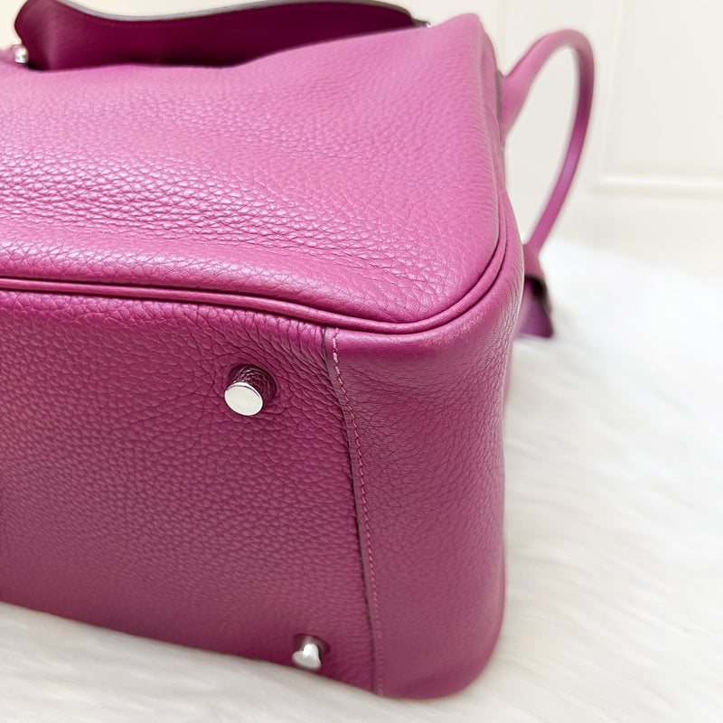 Hermes Lindy 34 in Purple Clemence Leather and PHW