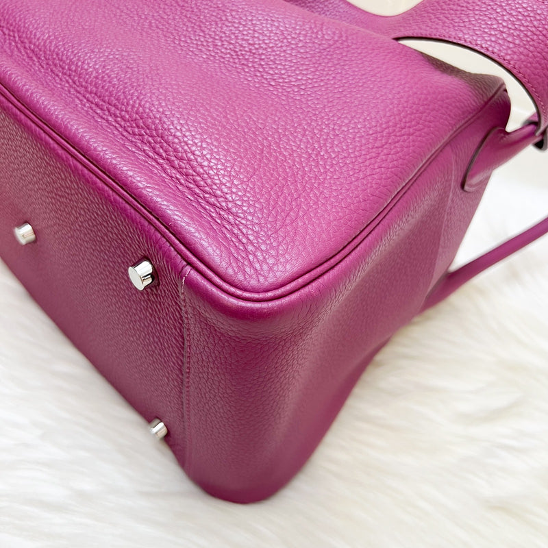 Hermes Lindy 34 in Purple Clemence Leather and PHW