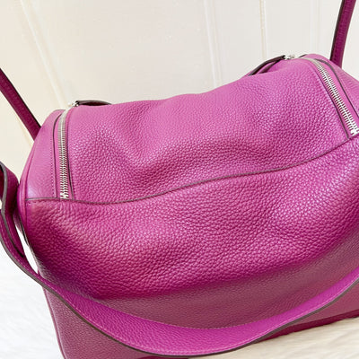 Hermes Lindy 34 in Purple Clemence Leather and PHW