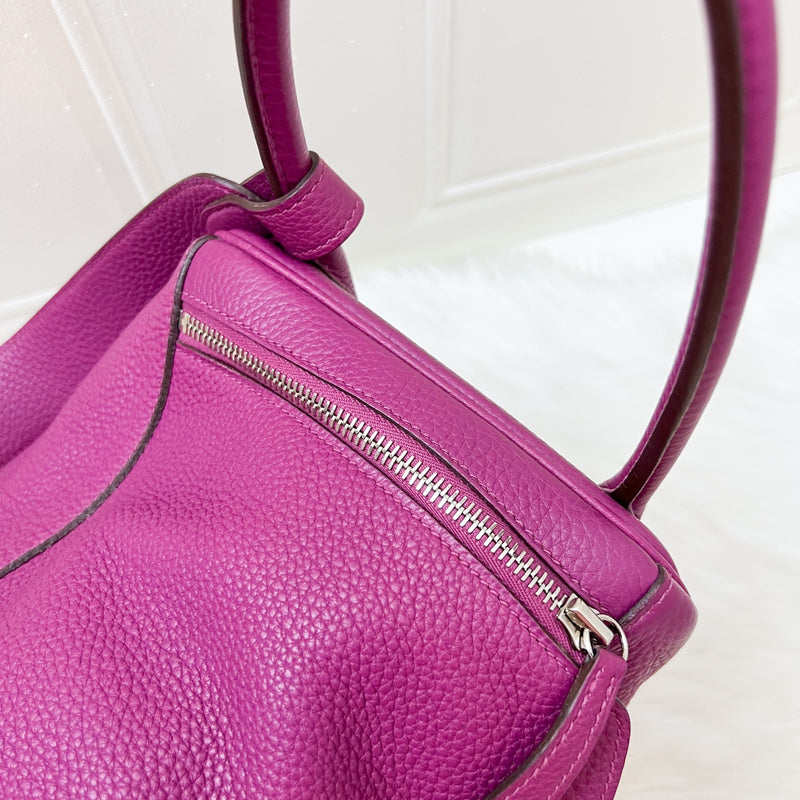 Hermes Lindy 34 in Purple Clemence Leather and PHW