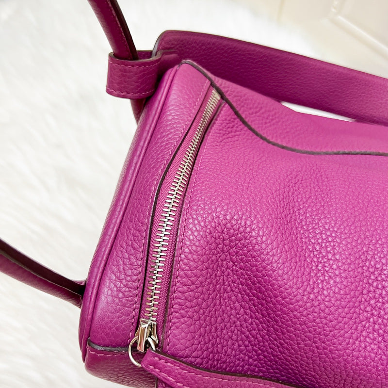 Hermes Lindy 34 in Purple Clemence Leather and PHW