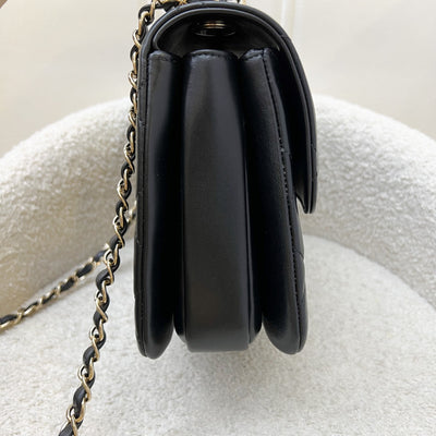 Chanel Small Trendy CC Top Handle Flap in Black Lambskin LGHW (Model: A92236)